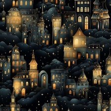 Схема вышивки «ночной город10»