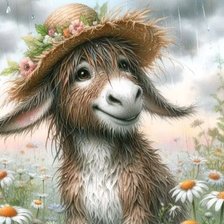 Схема вышивки «Ослик»