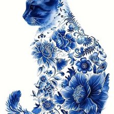 Схема вышивки «Котогжель»