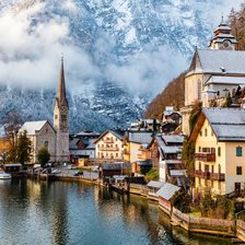 Схема вышивки «Австрия озеро Гальштат»