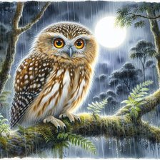 Схема вышивки «Ночной дождь»