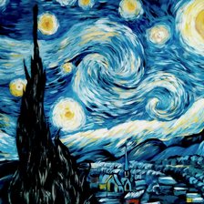 Схема вышивки «Звездная ночь»