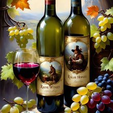 Схема вышивки «Винный натюрморт»