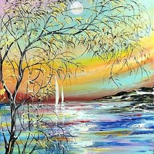 Схема вышивки «Пейзаж»