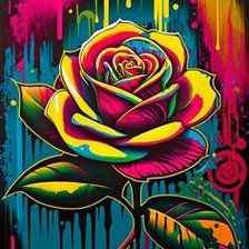 Схема вышивки «Роза»