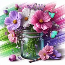 Схема вышивки «Полевые цветы»