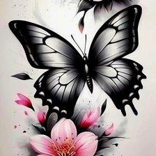 Схема вышивки «Бабочка»