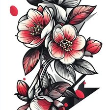 Схема вышивки «Тату»