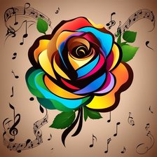 Схема вышивки «Роза»