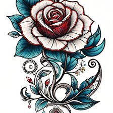 Схема вышивки «Роза»