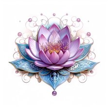 Схема вышивки «Водная лилия»