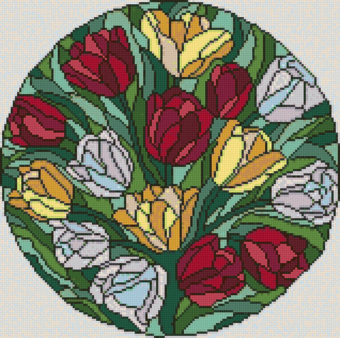 Tulips dmc2 - glass, tulips - предпросмотр