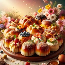 Схема вышивки «Сладкие булочки»