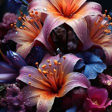 Схема вышивки «Лилии»