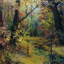 Схема вышивки «Осенний лес»