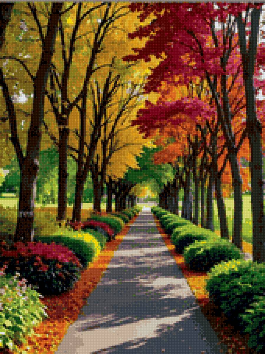 Осеняя аллея - предпросмотр