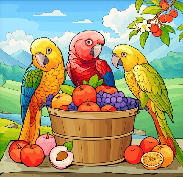 Попугаи - оригинал