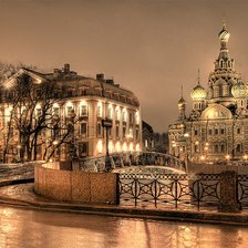 Схема вышивки «Ночной Питер»