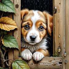 Схема вышивки «Осенняя грусть»