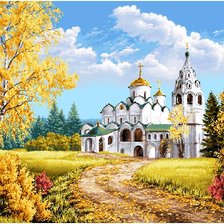 Схема вышивки «Храм»