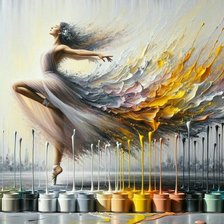 Схема вышивки «Акварельная девушка»