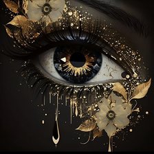 Схема вышивки «Золотой глаз»