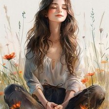 Схема вышивки «Медитация»