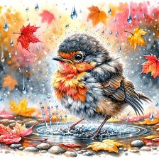 Схема вышивки «Осень настала»