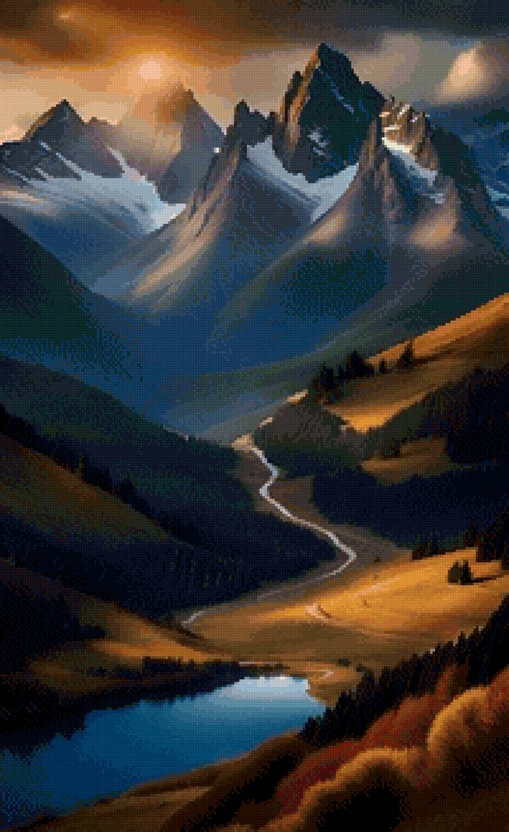 Горный пейзаж 3 - горы, пейзаж - предпросмотр