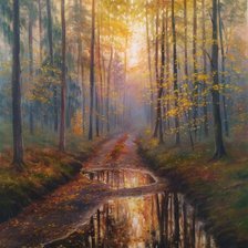 Схема вышивки «Осенний вечер»