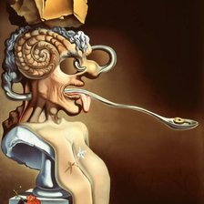 Схема вышивки «Дали. Портрет Пикассо»