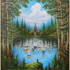 Схема вышивки «китеж  град»