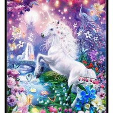 Схема вышивки «Сказочные "Единороги"»