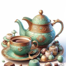 Схема вышивки «Кофейный сервиз»