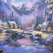 В сиреневых  сумерках