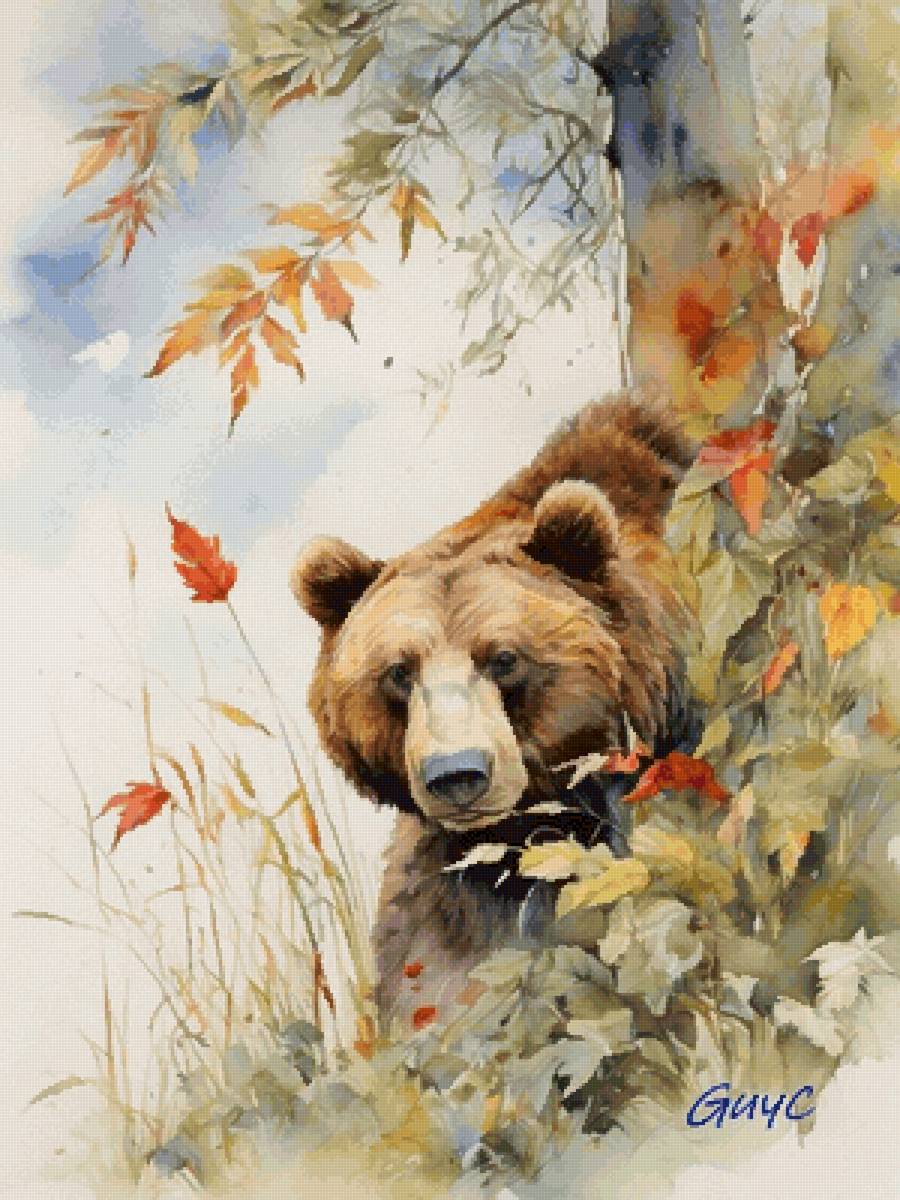 Мишка - художники - предпросмотр