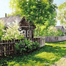 Схема вышивки «Деревенские мотивы. Дмитрий Лёвин»