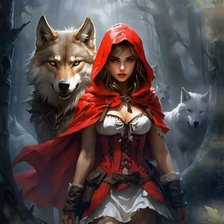 Схема вышивки «Красная шапочка»