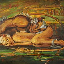 Схема вышивки «Слияние. Художник Станислава Алексеева (солиды)»