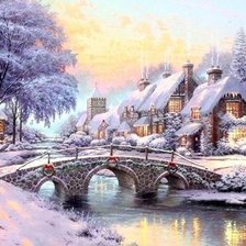 Схема вышивки «зимняя сказка»