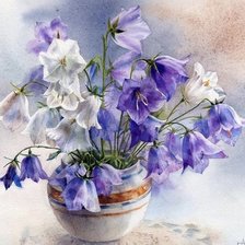 Схема вышивки «Букет колокольчиков»