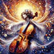 Схема вышивки «Виолончелистка»