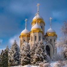 Схема вышивки «Русский храм»