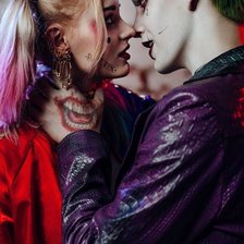 Схема вышивки «Харли и Джокер»