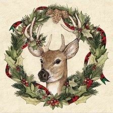 Схема вышивки «Новогодний олень»