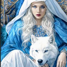 Схема вышивки «Леди Зима»