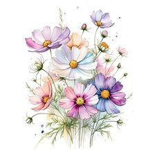 Схема вышивки «Космея»