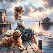 Схема вышивки «На закате...»