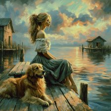 Схема вышивки «На закате 3»