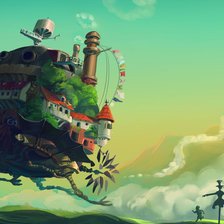 Схема вышивки «ходячий замок»